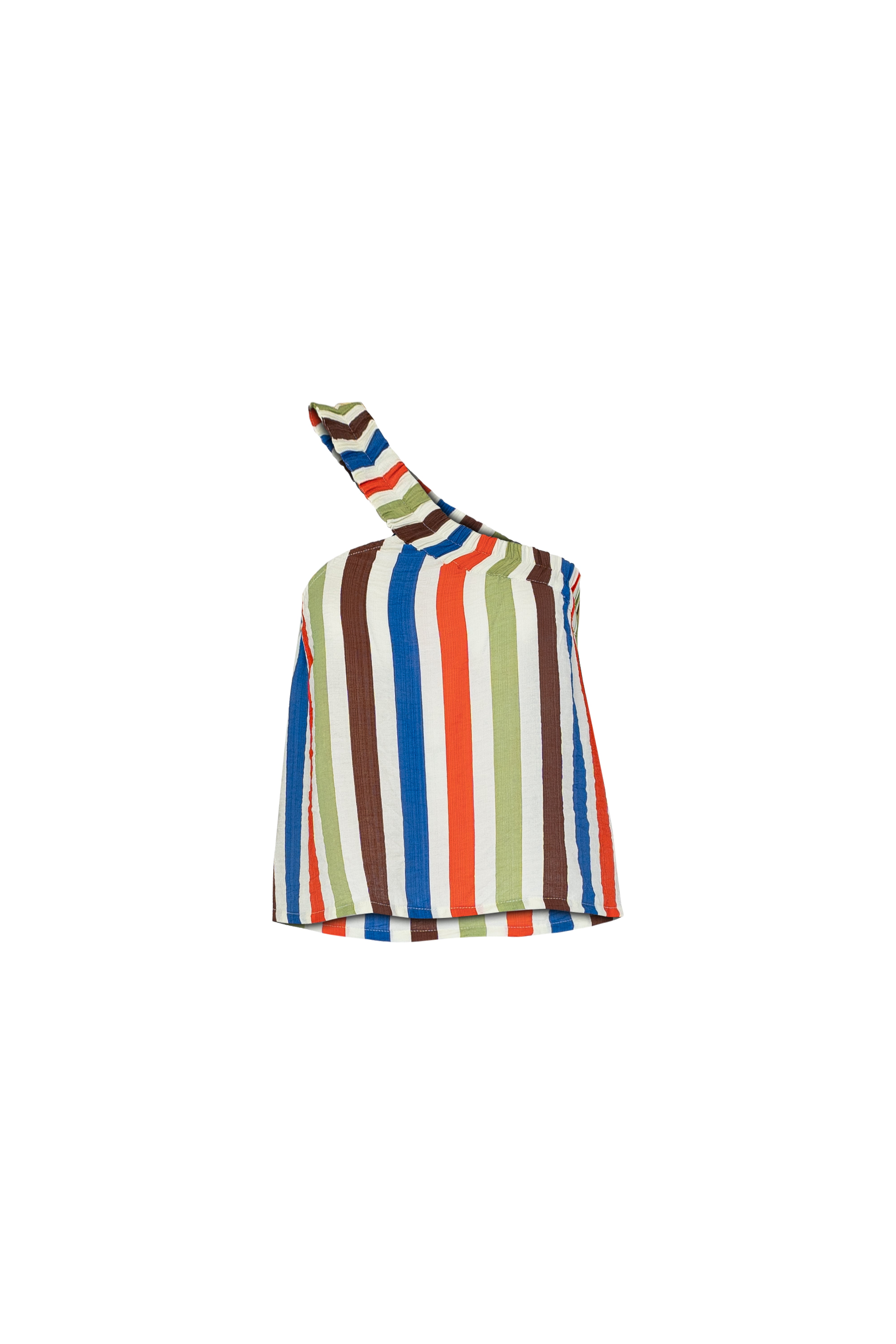 THE SUNNY SIDE UP ELASTIC CROP TOP 2.0 - COOLIO STRIPE