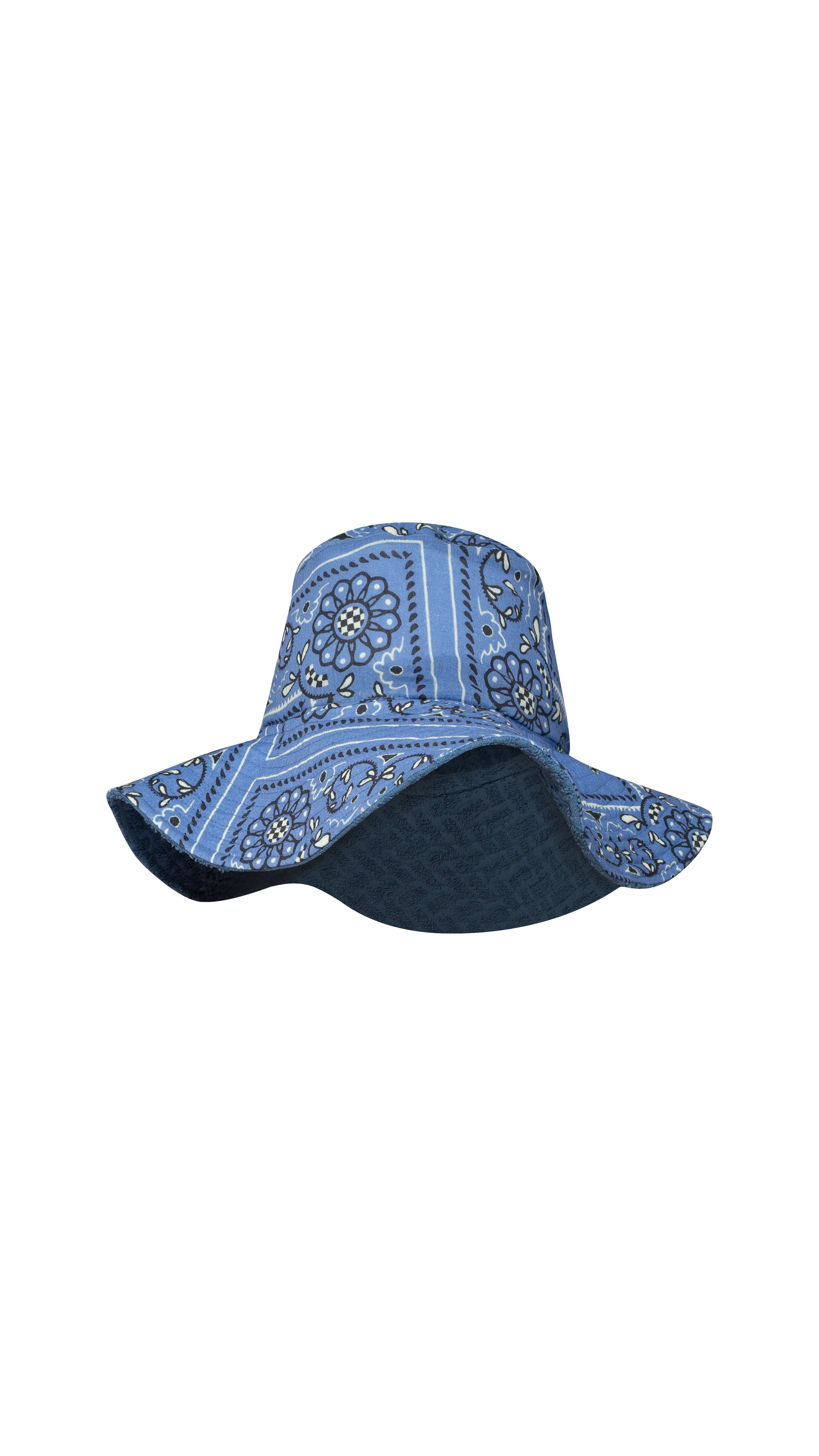TERRINGBONE/BANDANA SUN HAT - CLOUD BLUE