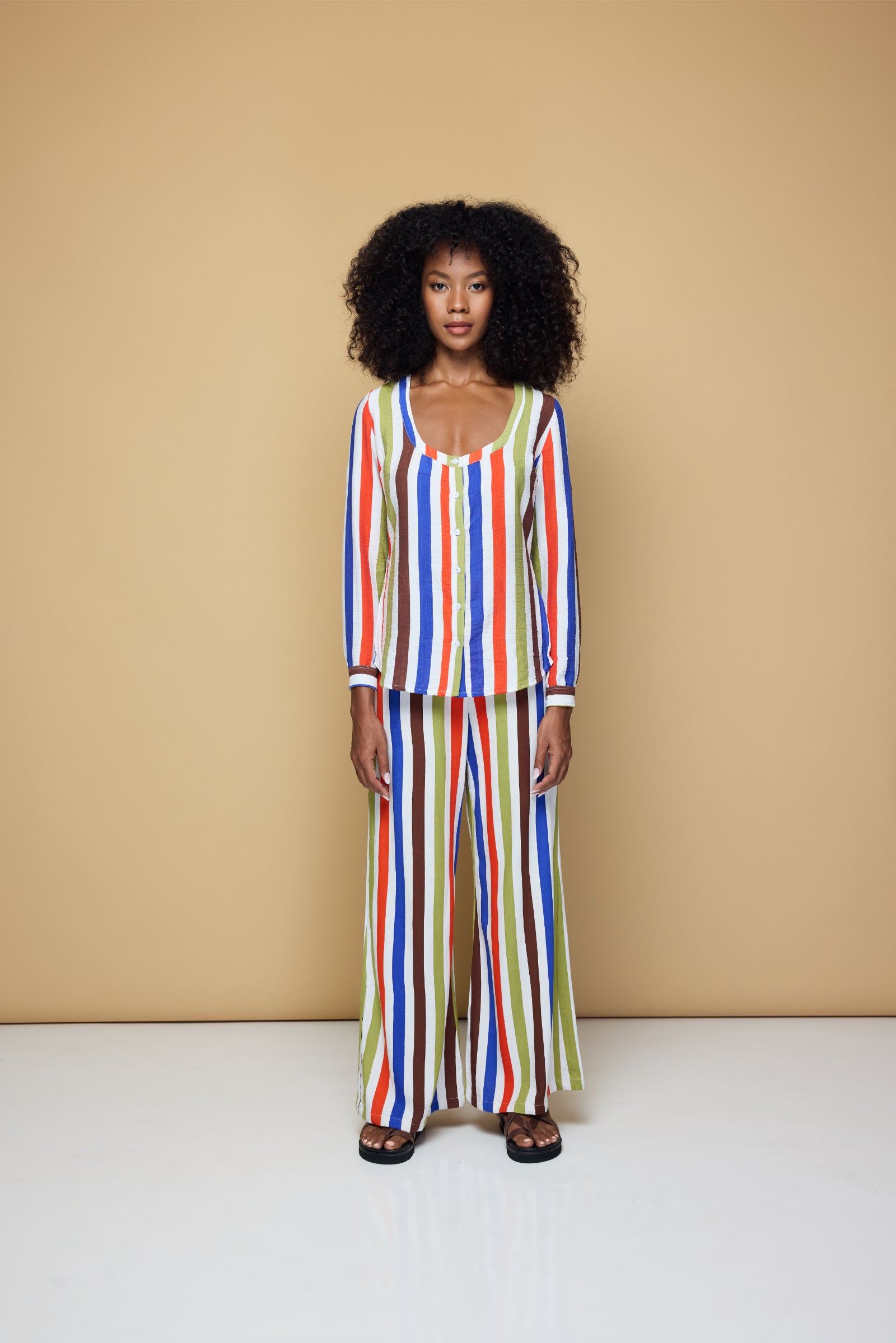 THE GROOVE FITTED SHIRT - COOLIO STRIPE