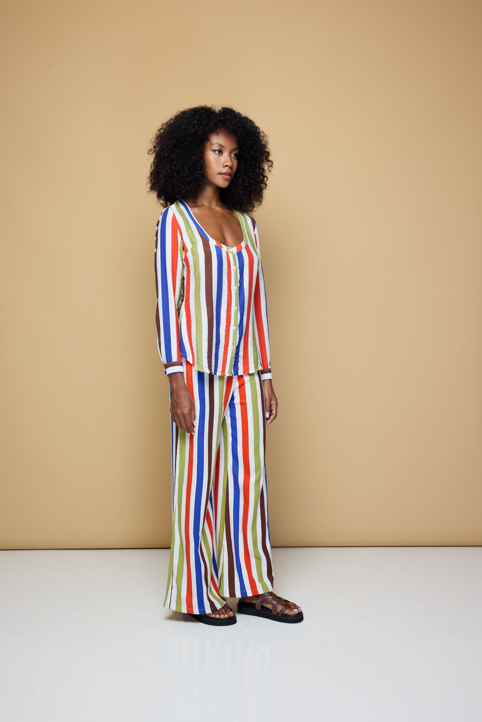 THE GROOVE FITTED SHIRT - COOLIO STRIPE