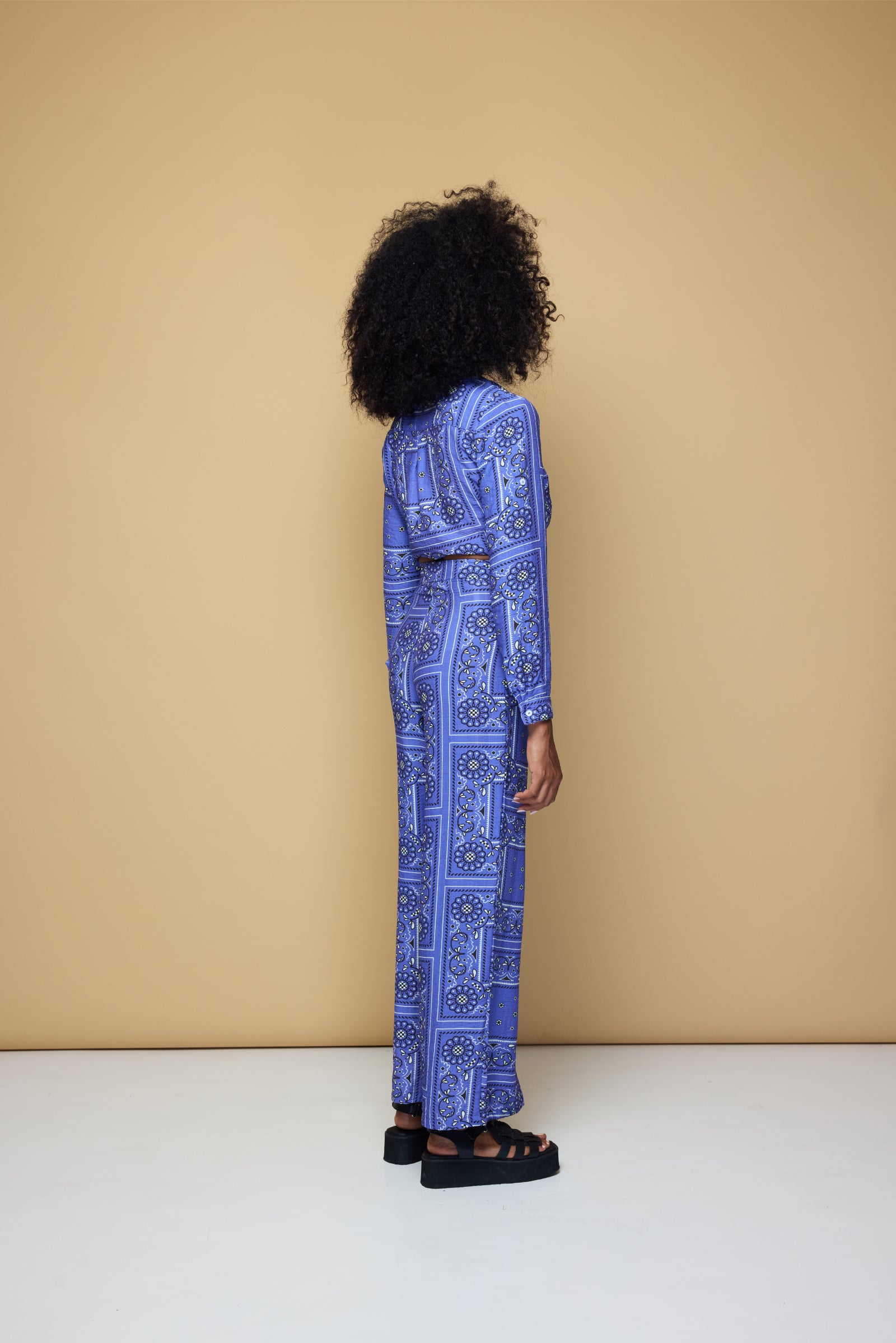 BOARDWALK PANTS 2.0 - BANDANA STATE PRINT/ BLUE