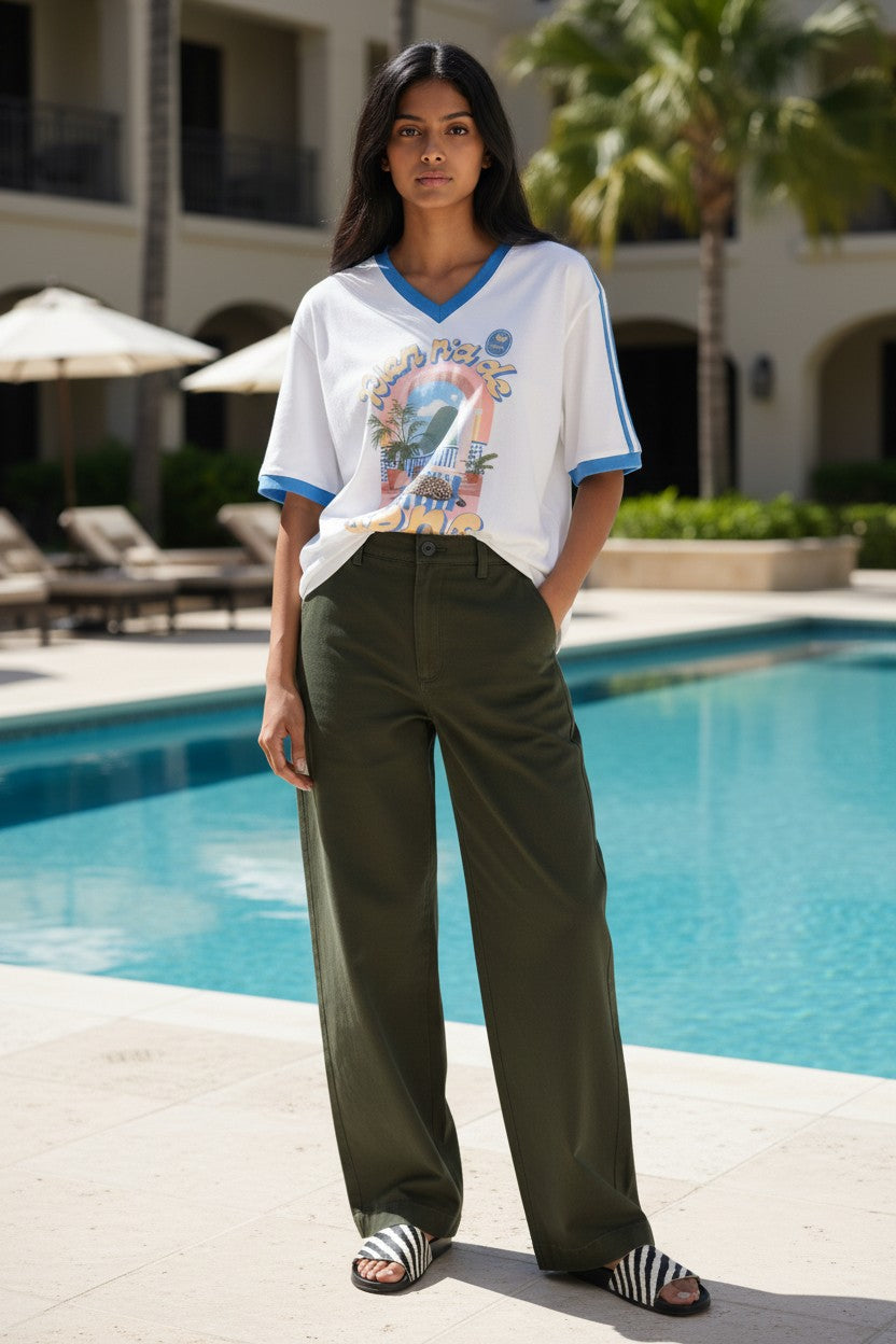 VILLA BANANA BALLOON CARGO PANTS - DARK GREEN