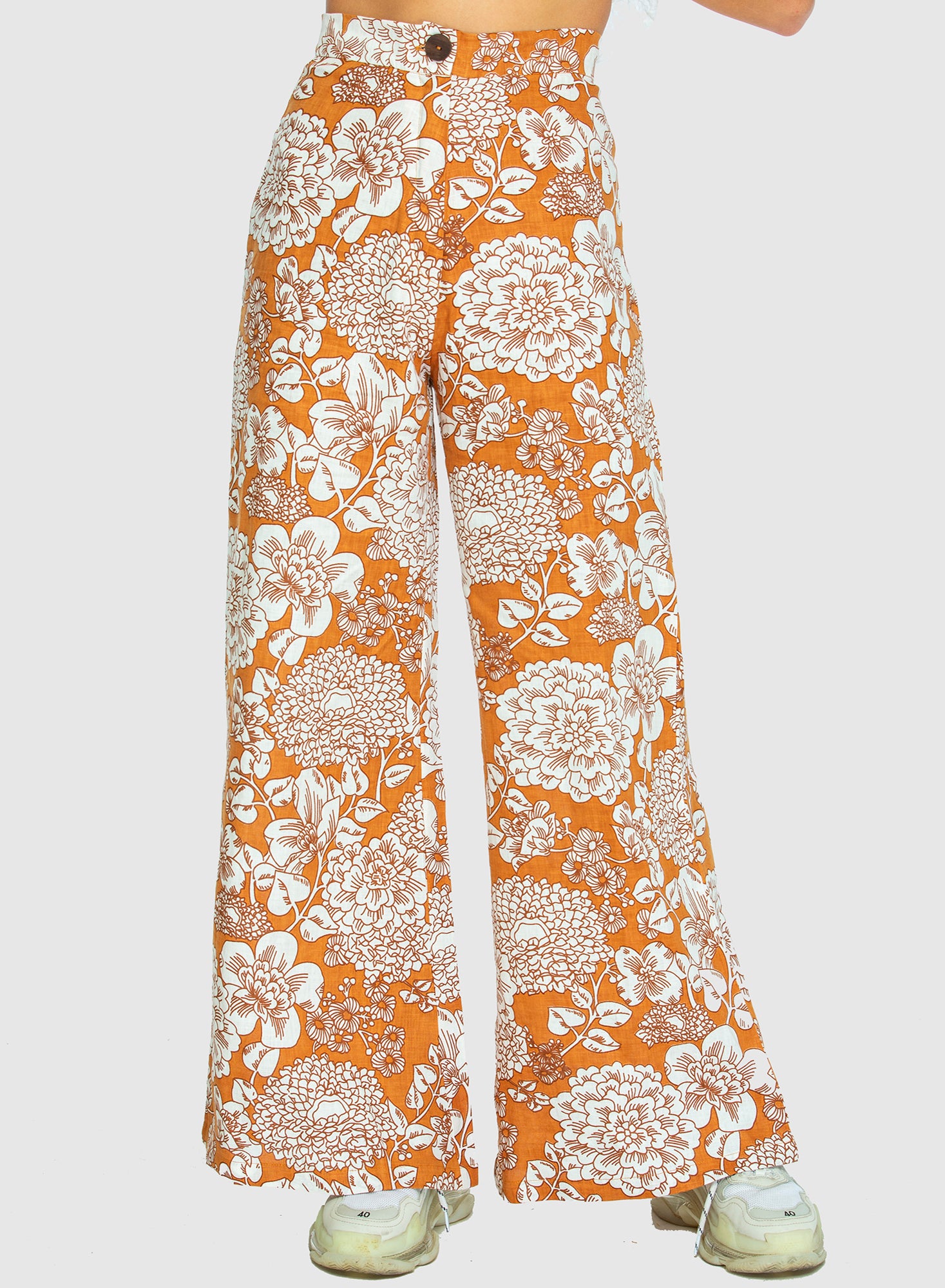 BOARDWALK LINEN PANT Wallpaper Almond