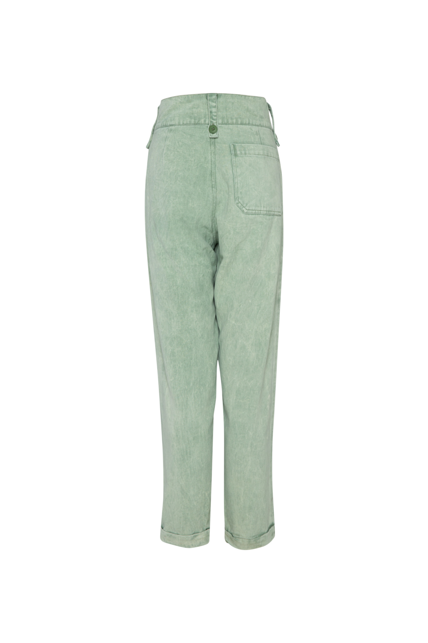 THE PERRY LONG PANTS - STONE WASHED GREEN