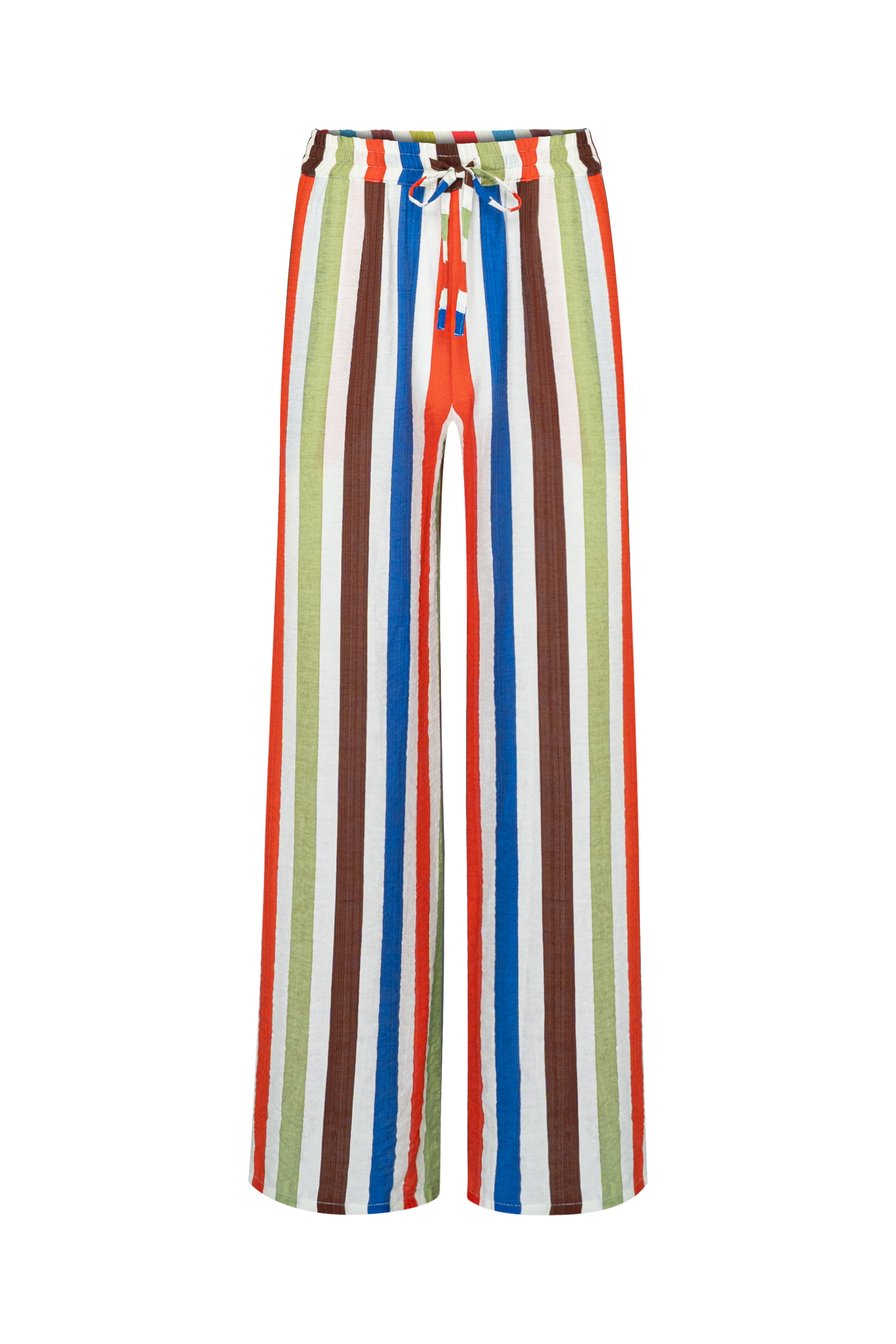 COOLIO STRIPE ELASTIC DRAWSTRING PANTS  - COOLIO STRIPE